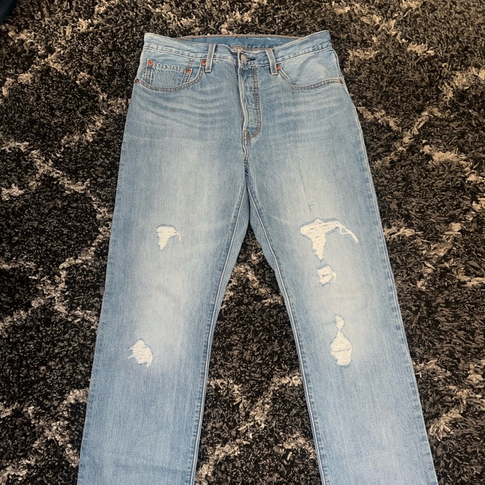 🩵LEVI’S PREMIUM 501 Distress straight 30x32